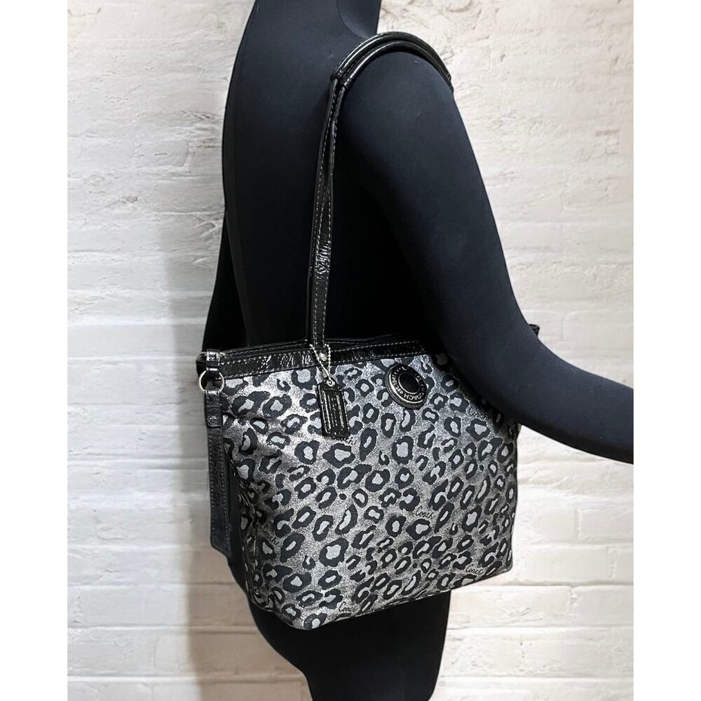 Coach F21061 Metallic Ocelot Tote Bag - Picture 7 of 10